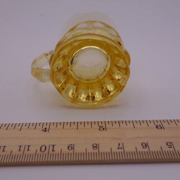 Vintage Federal Glass Yellow Glass Beer Glass with Handle Shot Glass - Picture 11 of 11